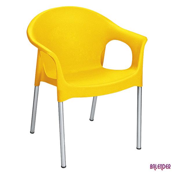 صندلی پلاستیکی پایه فلزی ناصر پلاستیک مدل 990