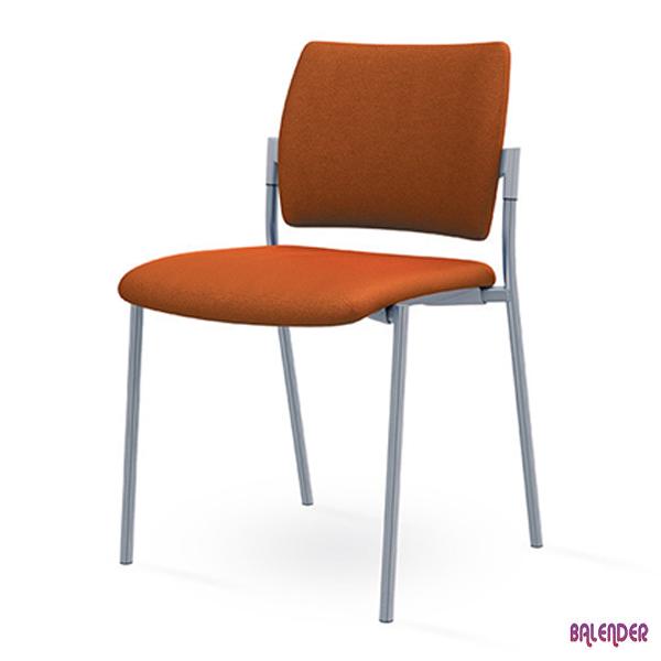 صندلی ثابت اروند مدل ۲۳۰۰ دارای نشیمن و پشتی مجزا و روکشی به رنگ نارنجی و چهار عدد پایه ثابت می باشد.