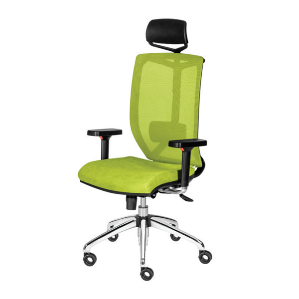 صندلی مدیریتی ENZO داتیس مدل ME640WFدارای پشت سری قابل تنظیم و فریم به رنگ مشکی می باشد. این محصول دارای روکش سبز رنگ است.