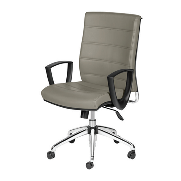صندلی کارشناسی SIENA داتیس مدل XS635Pدارای روکشی خاکستری رنگ با پایه های پنج پر است. این محصول دو دسته در طرفین دارد.