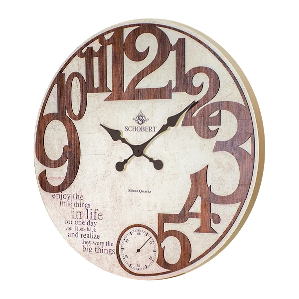 ساعت گرد دیواری بدون شیشه