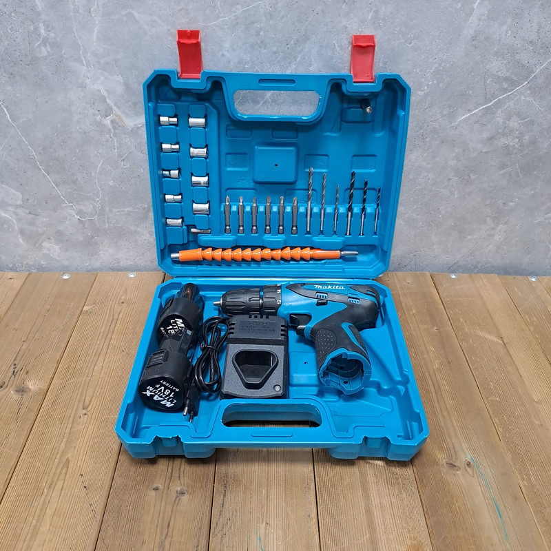 مجموعه 28 عددی دریل پیچ گوشتی شارژی صنعتی ماکیتا مدل MAX کد 02 - Image 7