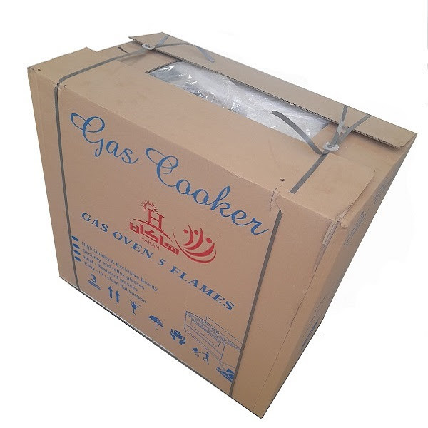 اجاق گاز 5 شعله هاکان مدل صفحه شیشه ولوم بالا سه کشو1230 - Image 2