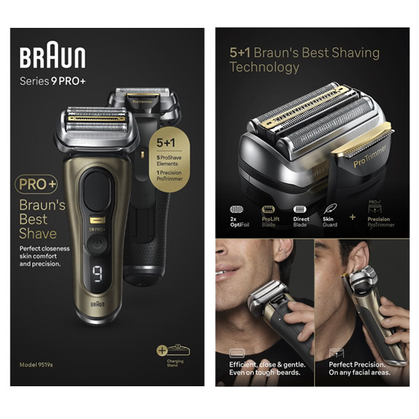 ماشین اصلاح موی صورت شارژی براون مدل 9519s - Image 5