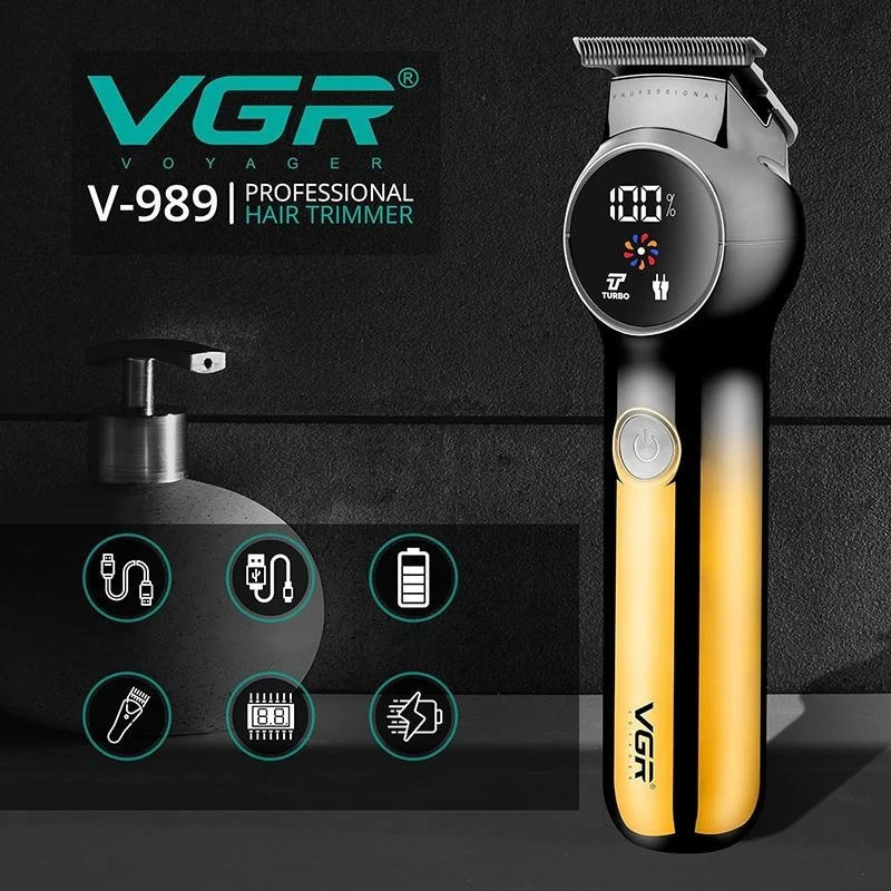 ماشین اصلاح موی سر و صورت شارژی وی جی ار مدل V-989 professional - Image 26
