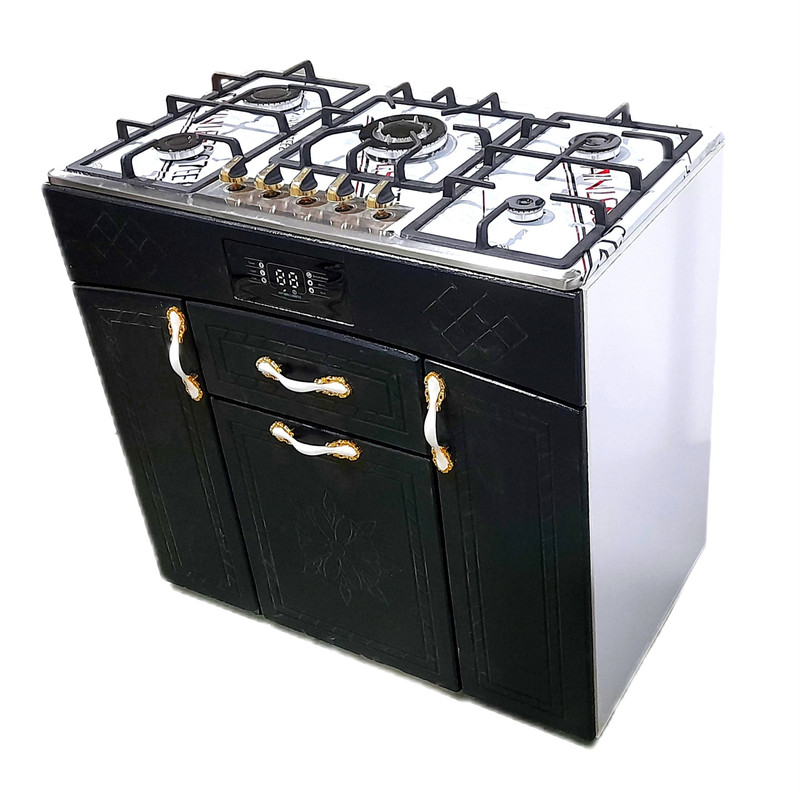 اجاق گاز 5 شعله هاکان مدل چهار درب صفحه استیل بوش - Image 5