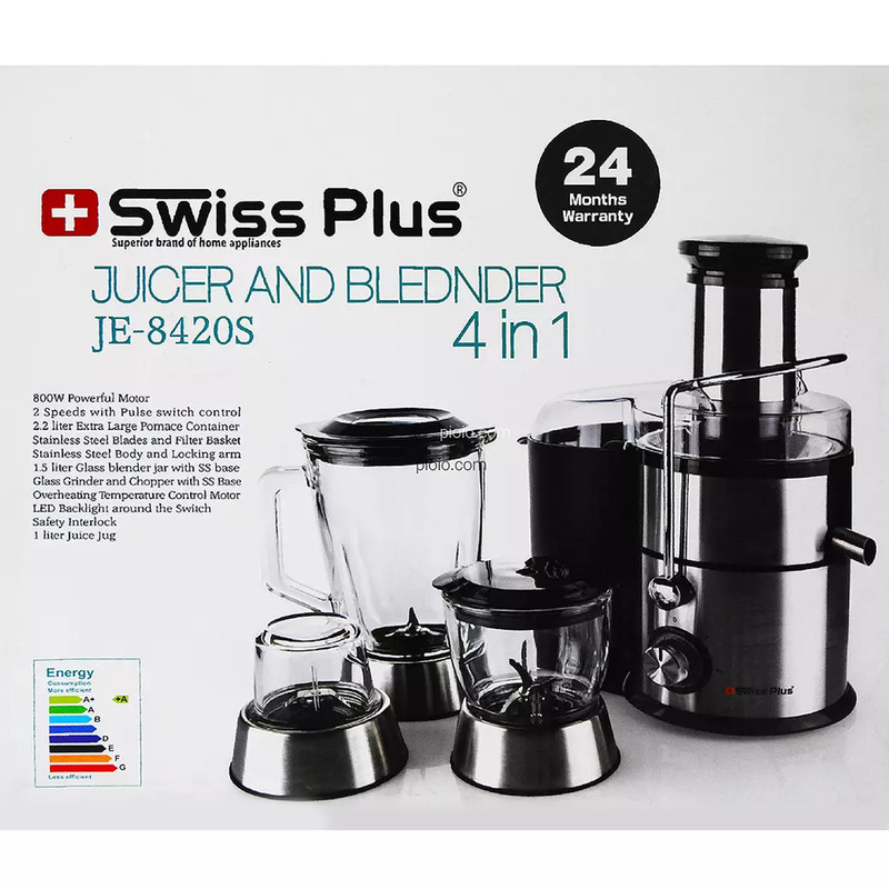 آبمیوه گیری سوئیس پلاس مدل JE-8420S - Image 3