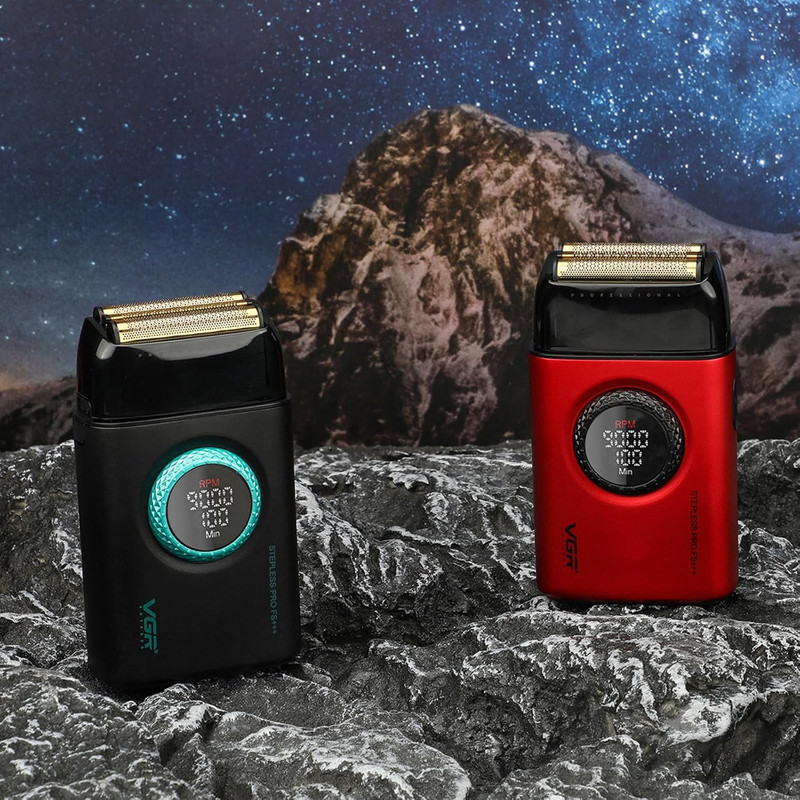 ست ماشین اصلاح موی صورت و بدن شارژی وی جی ار مدل v-378 - Image 9