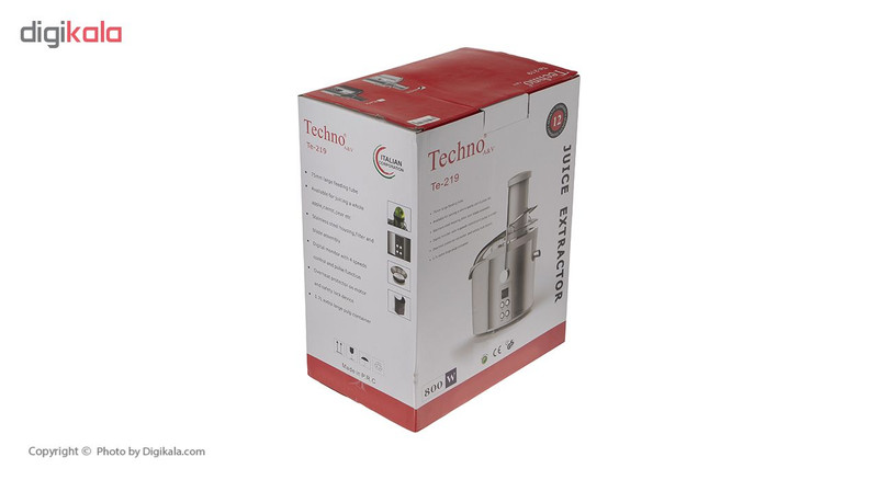 آب میوه گیری تکنو مدل Te-219 - Image 12