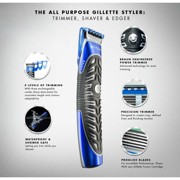 ماشین اصلاح موی صورت ژیلت مدل Proglide Styler به همراه خوتراش - Image 6