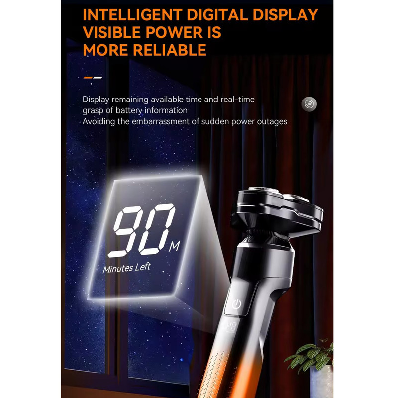 ست ماشین اصلاح موی صورت و بدن کیمی شارژی مدل KM-7939 - Image 5