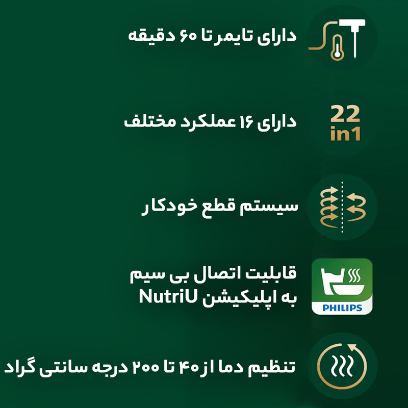 سرخ کن بدون روغن فیلیپس مدل HD9285/91 - Image 13