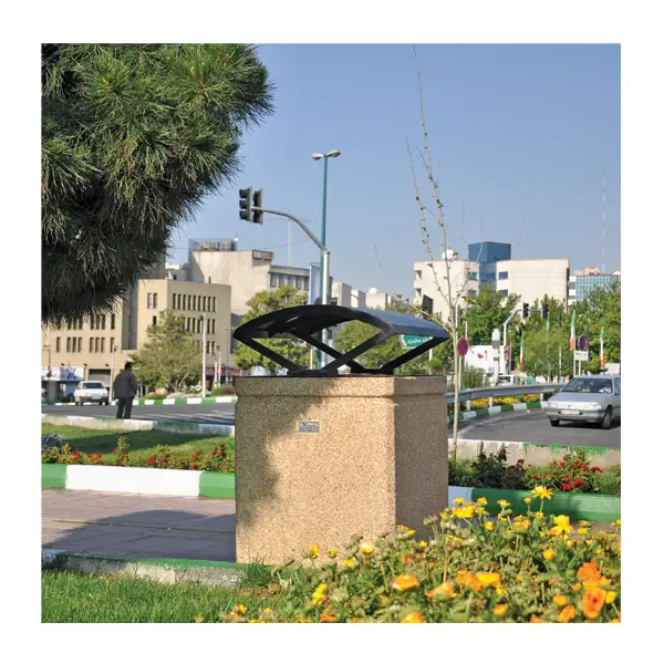 سطل زباله مکعب دورا با پایه رگلاژ شونده مدل T604