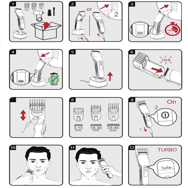 ماشین اصلاح موی سر و صورت شارژی گروندیگ مدل MC 9030 - Image 10