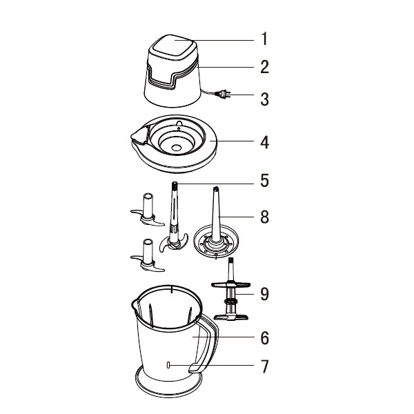خردکن جنرال فیت مدل GF-150 - Image 3