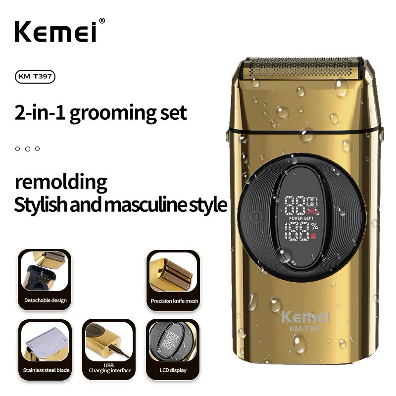 ماشین اصلاح موی صورت شارژی کیمی مدل KM-T397 - Image 4