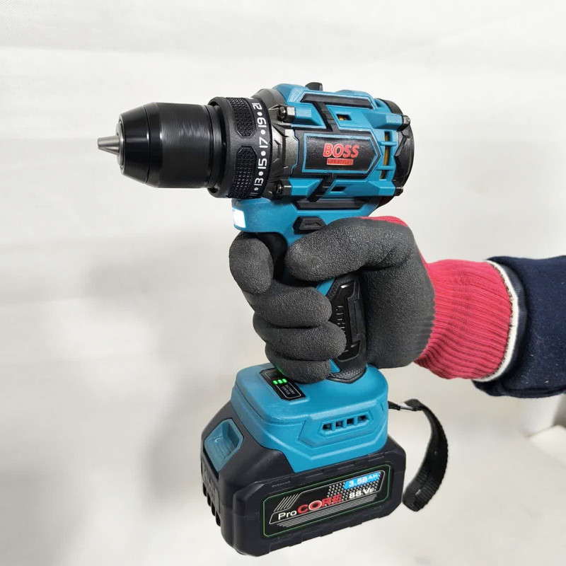 مجموعه 30 عددی دریل شارژی باس مدل 88V-Dual Battery-brushless - Image 7