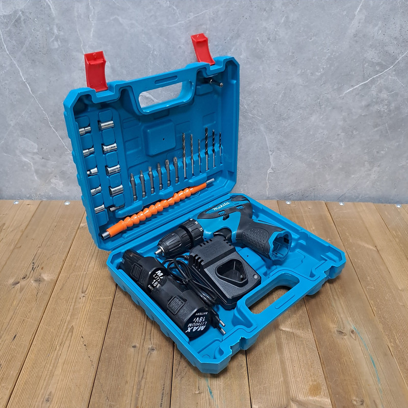 مجموعه 28 عددی دریل پیچ گوشتی شارژی صنعتی ماکیتا مدل MAX کد 02 - Image 4