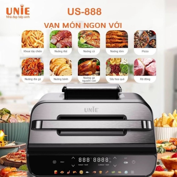 سرخ کن بدون روغن 5 لیتری یونی مدل US-888 - Image 2