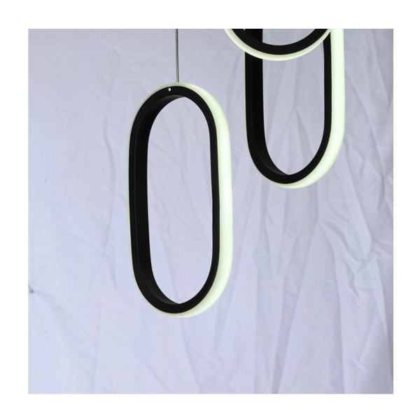 لوستر مدرن چشمه نور کد L6407/3BK - Image 3