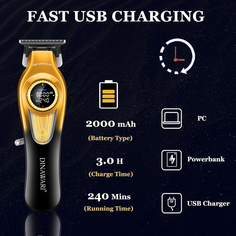 ماشین اصلاح موی سر و صورت شارژی دیناواری مدل D-167 - Image 7