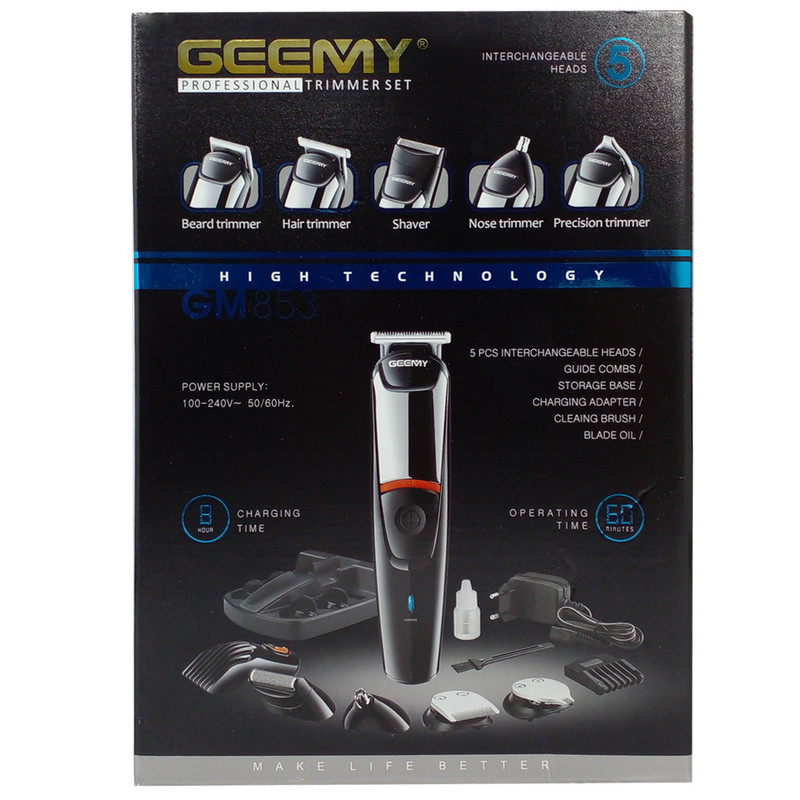 ست ماشین اصلاح موی سر و صورت و بدن جیمی مدل GM-853 - Image 16