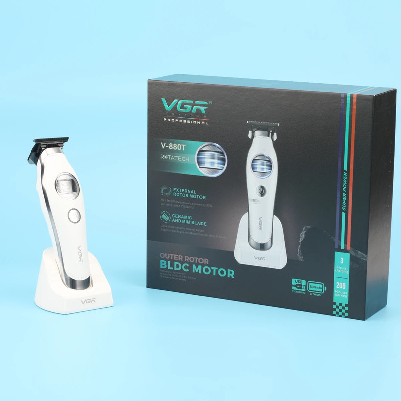 ماشین اصلاح موی صورت شارژی وی جی ار مدل V-880 T - Image 2