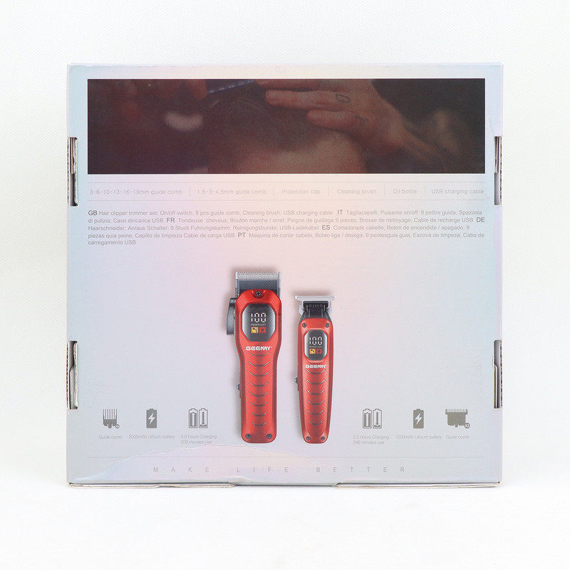 ماشین اصلاح موی سر و صورت شارژی جیمی مدل GM-8046 بسته 2 عددی - Image 30