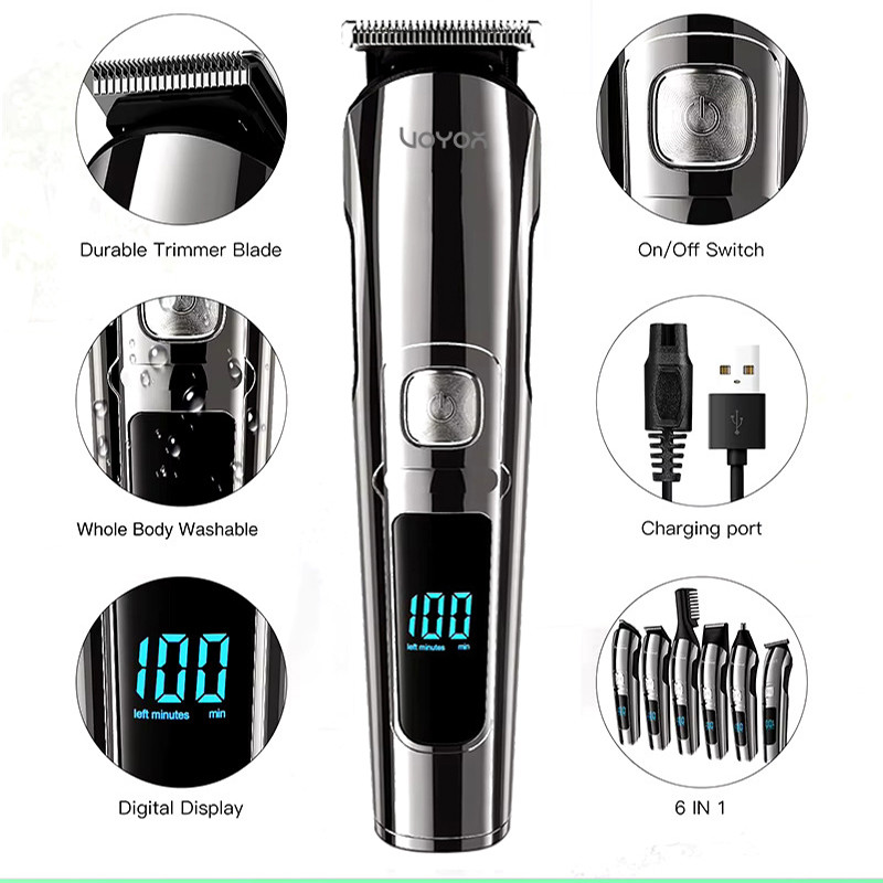 ماشین اصلاح موی سر و صورت شارژی وویور مدل FK-8688T - Image 4