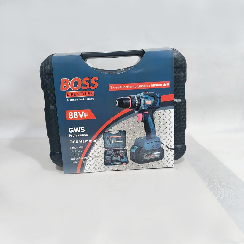 مجموعه 28 عددی دریل چکشی شارژی باس مدل BRUSHLESS-88VOLT- SIGNLE - Image 3