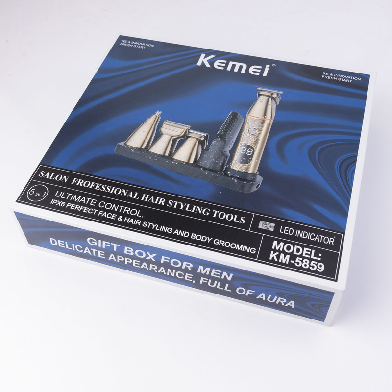 ست ماشین اصلاح موی صورت و بدن کیمی مدل KM-5859 - Image 15