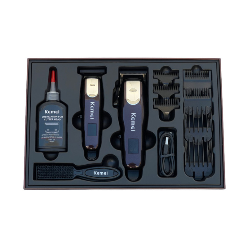 ماشین اصلاح موی سر و صورت کیمی شارژی مدل KM-8526 بسته 2 عددی - Image 4