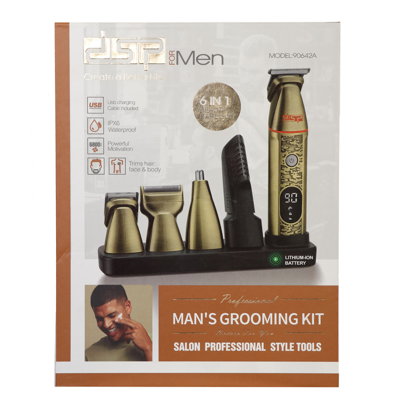 ست ماشین اصلاح موی صورت و بدن شارژی دی اس پی مدل 90642A - Image 2