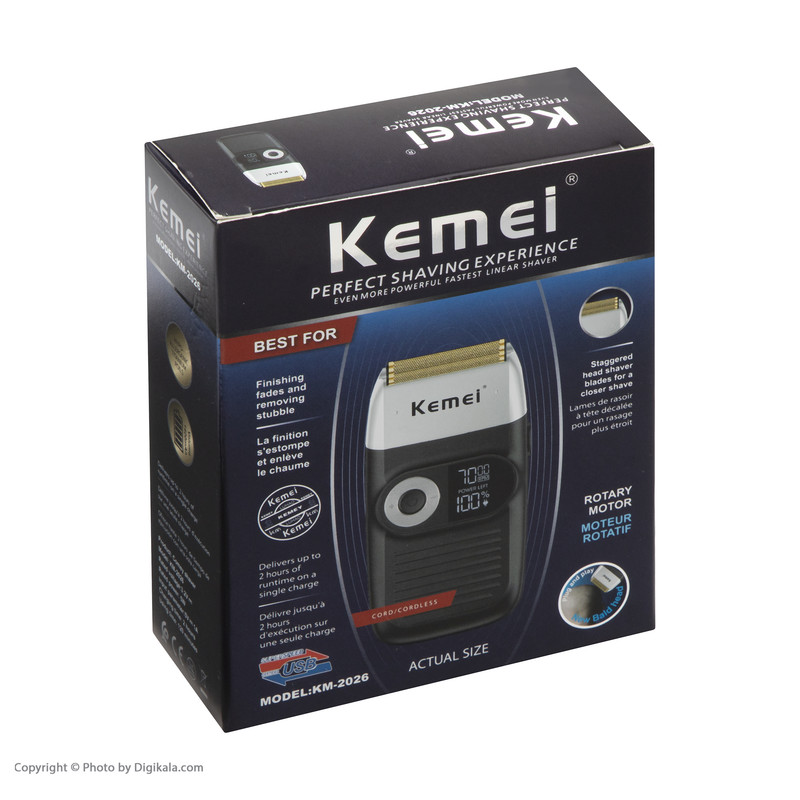 ماشین اصلاح موی صورت کیمی مدل KM-2026 - Image 12