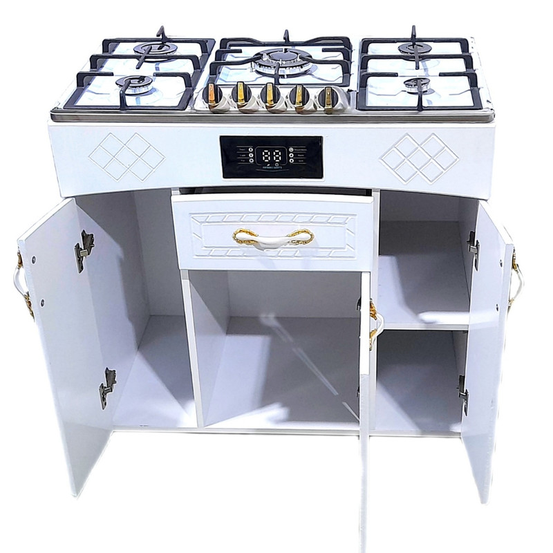 اجاق گاز 5 شعله هاکان مدل اجاق گاز چهار درب صفحه استیل اپکسی کوهان دار - Image 3