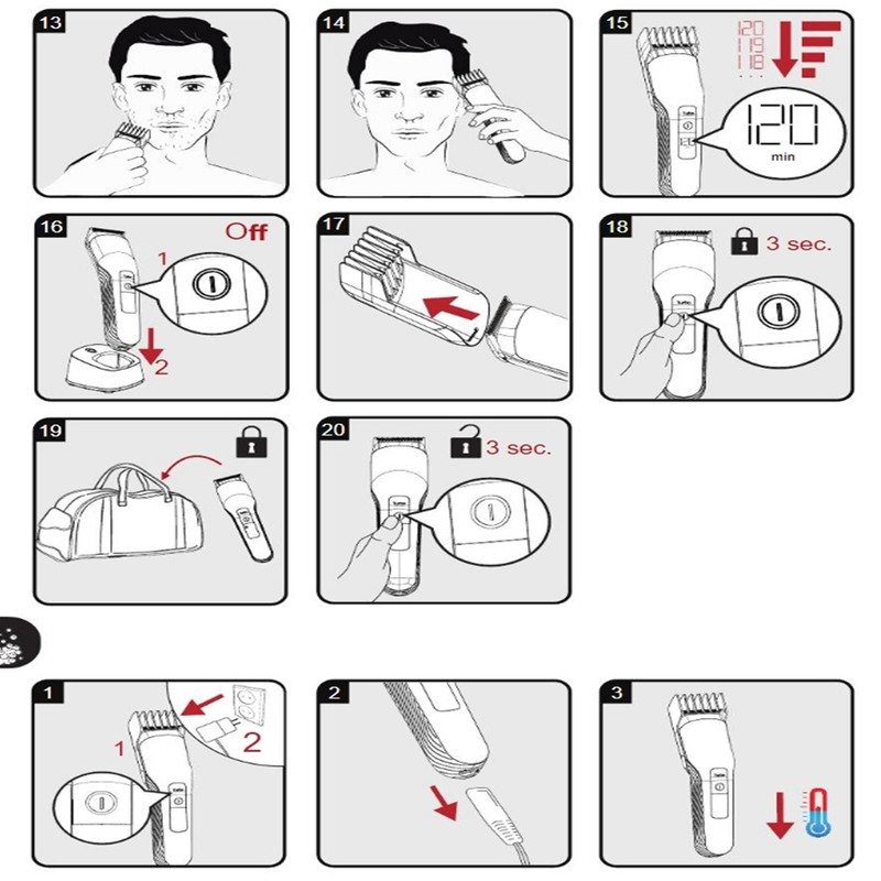 ماشین اصلاح موی سر و صورت شارژی گروندیگ مدل MC 9030 - Image 11