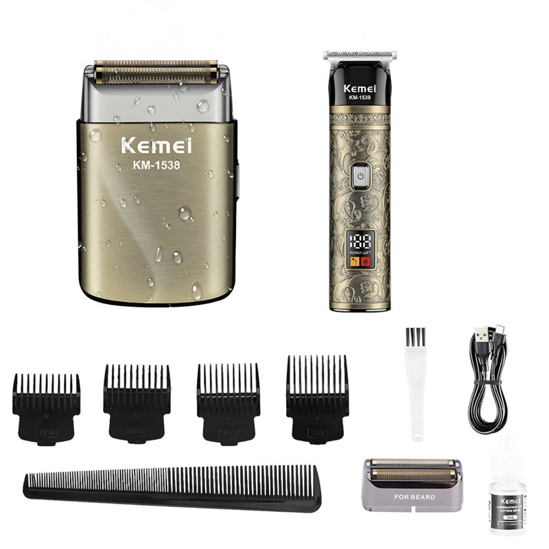 ماشین اصلاح موی صورت شارژی کیمی مدل 1538 مجموعه دو عددی - Image 4