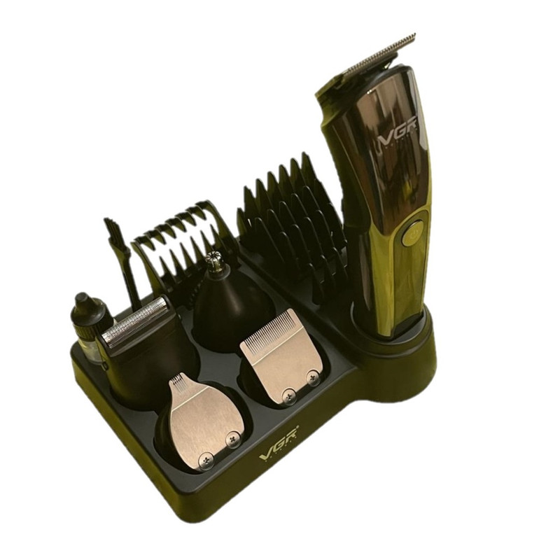 ست ماشین اصلاح موی صورت و بدن وی جی ار مدل V-107 - Image 10