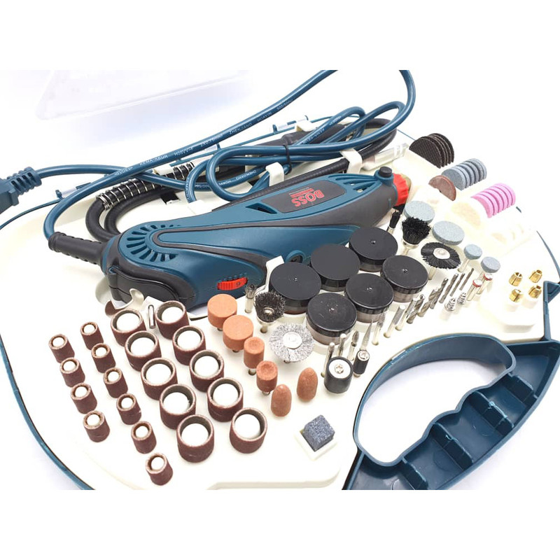 مجموعه 215 عددی فرز انگشتی مینیاتوری و حکاکی باس مدل DIE-GRINDER - Image 6