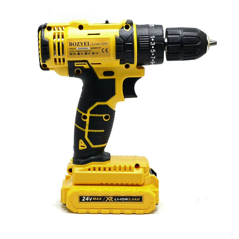 مجموعه 96 عددی دریل پیچ گوشتی شارژی چکشی بوزیل مدل 24V - Image 28