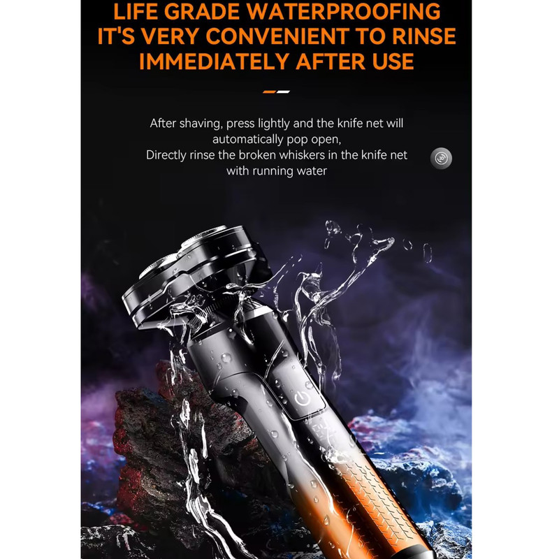 ست ماشین اصلاح موی صورت و بدن کیمی شارژی مدل KM-7939 - Image 8