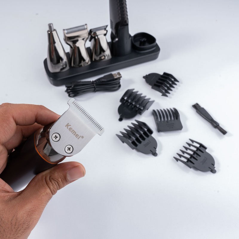 ست ماشین اصلاح موی صورت و بدن کیمی مدل KM-5857 - Image 11