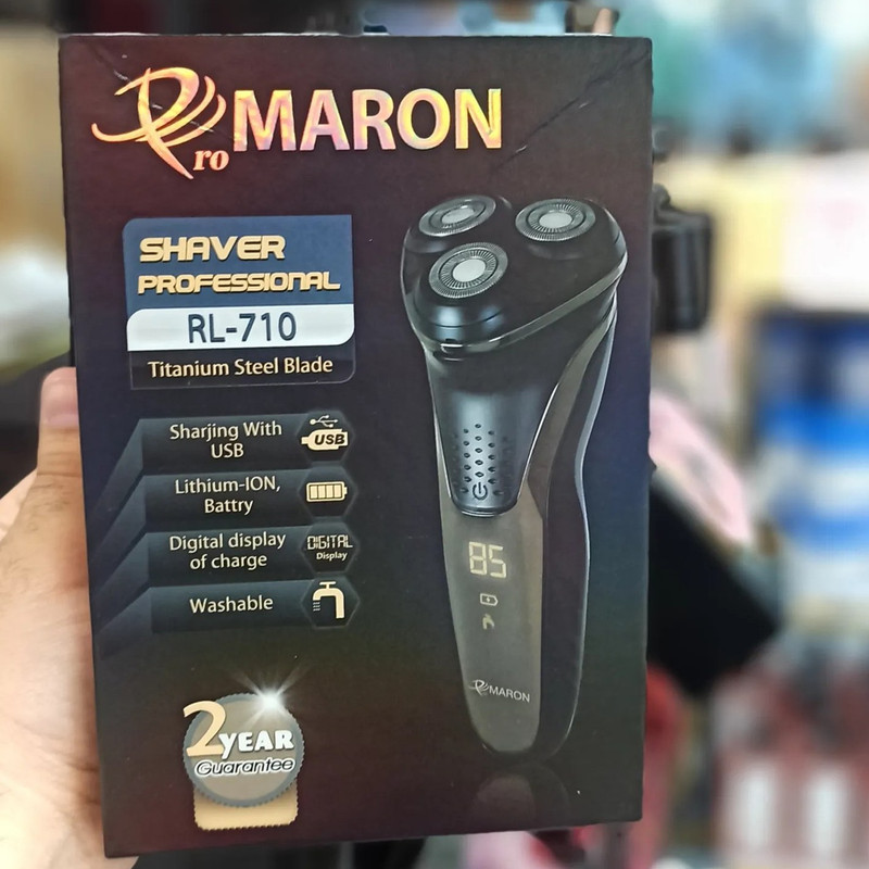 ماشین اصلاح موی صورت پرومارون مدل RL-710، اصلاح به صورت خط زن، حجم زن و صفر زن، استفاده به صورت خشک و مرطوب، طراحی ارگونومیک، منبع انرژی باتری قابل شارژ، تکنولوژی اصلاح به صورت برش چرخشی، مدت زمان شارژ 90 دقیقه و مدت زمان استفاده پس از شارژ 45 دقیقه - Image 10