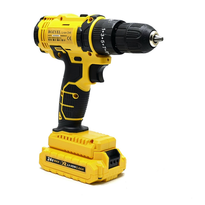 مجموعه 96 عددی دریل پیچ گوشتی شارژی چکشی بوزیل مدل 24V - Image 29