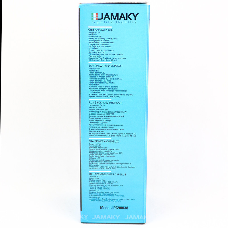 ماشین اصلاح موی سر و صورت شارژی جاماکی مدل JPC90038 - Image 10