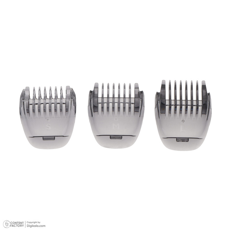 ماشین اصلاح موی صورت و بدن فیلیپس مدل MG1100، اصلاح به صورت تریمر، منبع انرژی باتری AA، تکنولوژی اصلاح به صورت برش مستقیم، به همراه برس تمیز کننده، سه عدد شانه و دو عدد سری، ضد آب و قابل شستشو، جنس تیغه از استیل ضد زنگ - Image 10