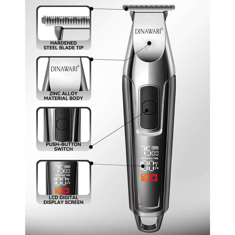 ماشین اصلاح موی سر و صورت شارژی دیناواری مدل D-166 - Image 6