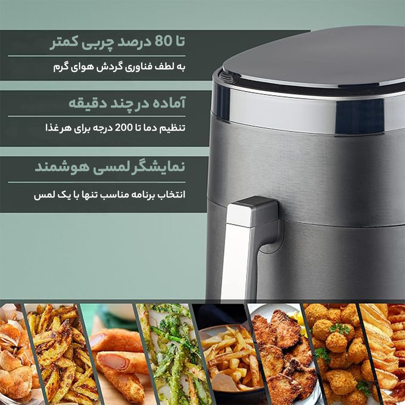 سرخ کن بدون روغن هنریچ مدل HFR-8208 - Image 6