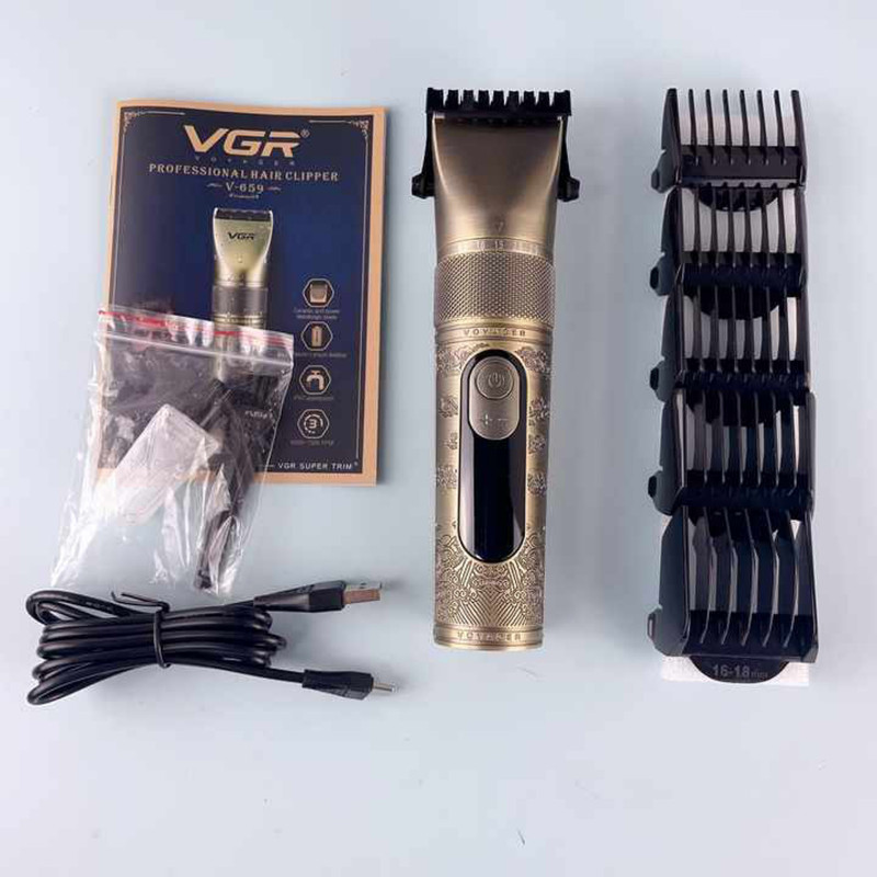 ماشین اصلاح موی سر و صورت شارژی وی جی ار مدل V-659 - Image 3