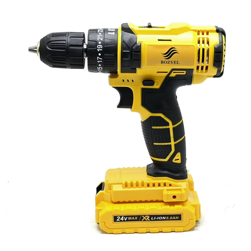 مجموعه 96 عددی دریل پیچ گوشتی شارژی چکشی بوزیل مدل 24V - Image 26